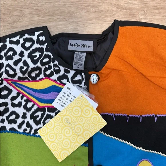 Vintage Indigo Moon Art to Wear Jacket NWT - Picture 2 of 6